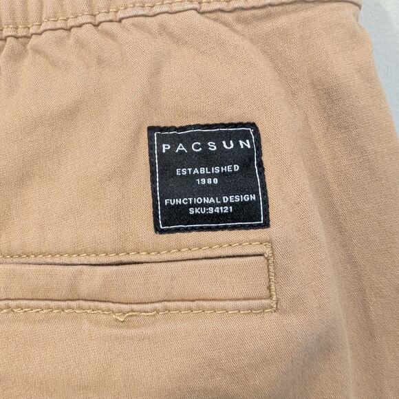 PacSun Cargo Jogger Pants Elastic Waist Drawstring Pockets Utility - Size M - Picture 9 of 12